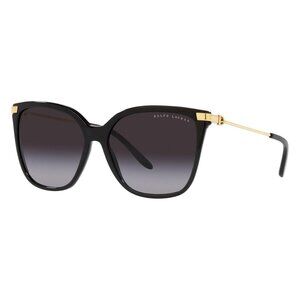 New RALPH LAUREN Black Square RL8209 5001/8G Sunglasses Women